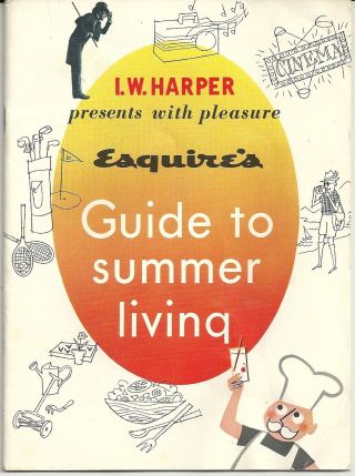 1959 Esquires Guide To Summer Living Booklet By Lw Harper For 50 