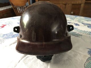 Vintage MSA Skullgard Safety Helmet Hard Hat Brown 2