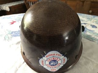 Vintage MSA Skullgard Safety Helmet Hard Hat Brown 7