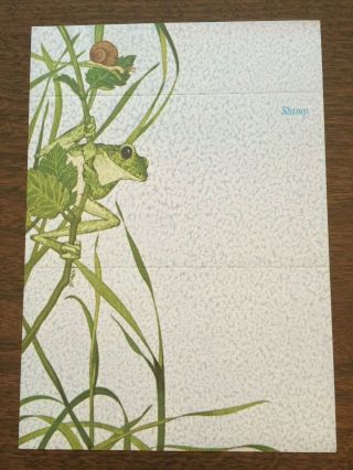 Vintage Current Wildlife Just - A - Note LK Powell Fold - A - Note Postalette Stationery 5