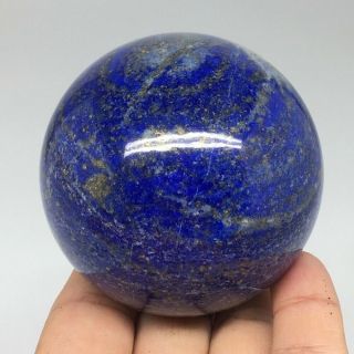 433.  5g,  2.  6 " Natural Lapis Lazuli Crystal Sphere Ball Handmade @afghanistan,  Ls72