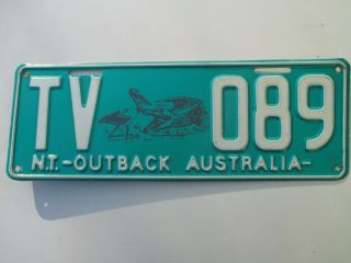 1990s Northern Territory Tourist Vehicle Crocodile Bird Tv - 089 License Plate