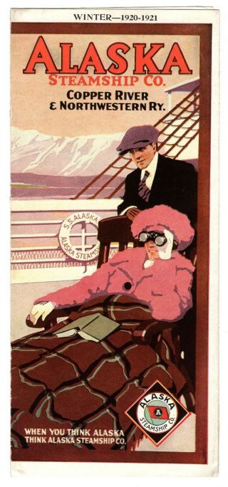 Admiral Line - Pacific Steamship Co Brochure Alaska Winter 1920 - 21