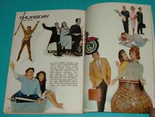 1964 La Fall Preview Tv Guide Munsters Bewitched Voyage To The Bottem Of The Sea