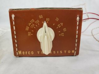 Rare Vintage Merco Transistor Am Portable Radio Rare Early Transistor Radio