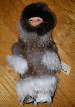 Memeluk Alaska Eskimo Inuit Dolls Gabik Real Fur Collector 