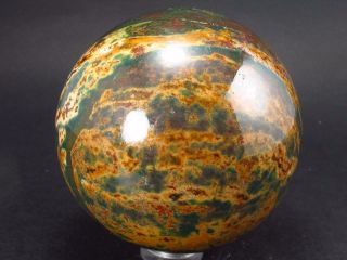 Rare Bloodstone Jasper Ball Sphere From India - 2.  2 "