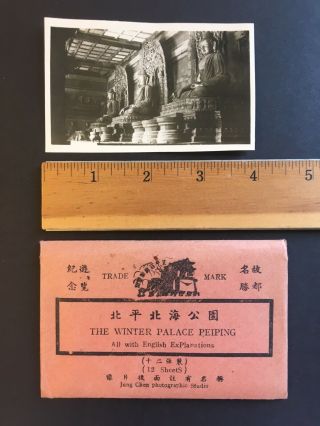 The Winter Palace Peiping China Vintage 12 Small Photos Souvenir 1945 - 1949 USMC 3