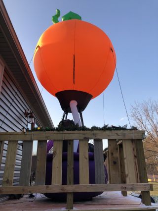 Gemmy Airblown Inflatable 15’ Halloween Hot Air Balloon Pumpkin 2