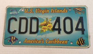 Us Virgin Islands St.  Croix Caribbean Wildlife Fish License Plate Cdd 404