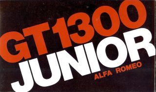 Alfa Romeo " Gt 1300 Junior " - 1971 - French Sales Brochure,  Prospekte