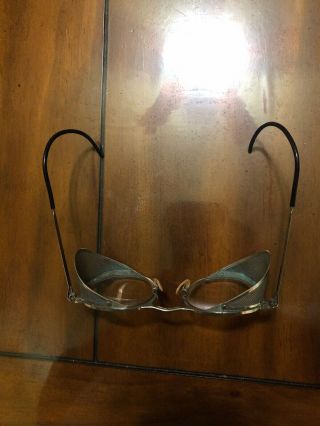 Vintage Fendall 21 Safety Glasses Goggles Swing - Out Side Shields Steampunk