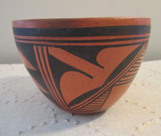 Vintage Hopi Native American Red Clay Pottery Vase 4 "