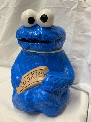Vintage Muppets Inc 1970 Cookie Monster Cookie Jar Sesame Street