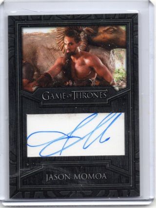 2019 Rittenhouse Game Of Thrones Inflexions Cut Autograph Relic Jason Momoa
