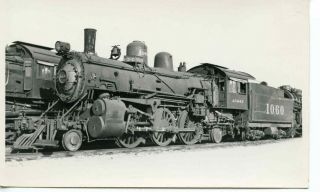7a214 Rp 1940s At&sf Santa Fe Railroad Engine 1060