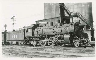 7e468 Rppc 1945/1950s At&sf Santa Fe Railroad Engine 1014 Kansas City Ks