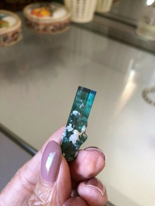 Tourmaline Green Color Crystal,  From Salinas Mine - Brazil.