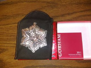2011 Gorham Sterling Silver Christmas Snowflake / Ornament As Issued