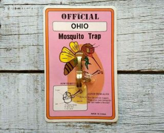 Official Ohio Mosquito Trap - Catch Them Alive - Novelty Gag Gift - Vintage
