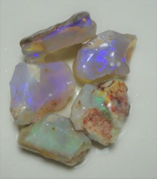 97.  95 Carats Of Natural Coober Pedy Rough Opal.  Lapidary Hobby Opal Cutting,