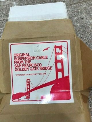 Golden Gate Bridge Suspender Cable with wrappings and insert 12