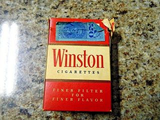 Vintage Box Winston Filter Cigarettes Crush Proof Box
