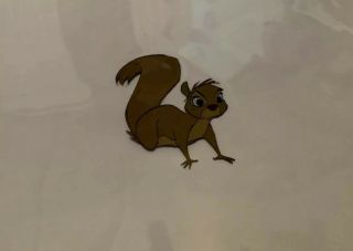 The Sword In The Stone Wart As Squirrel Animation Untrimmed Cel With Rare