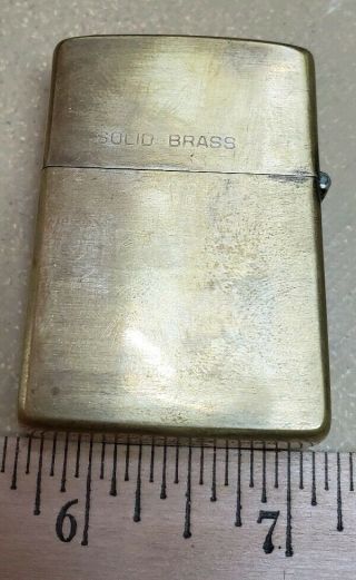 1932 Zippo 1985 Solid Brass Windproof lighter 2