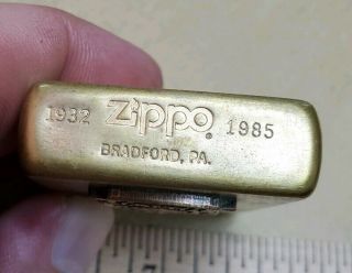 1932 Zippo 1985 Solid Brass Windproof lighter 4
