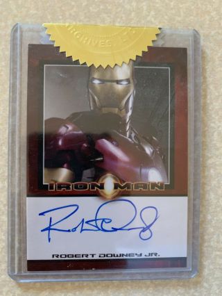 Robert Downey Jr Iron Man Autographed Autograph Auto Card