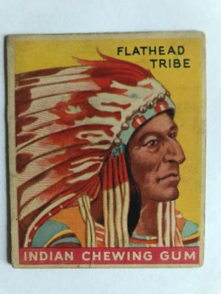 Goudey Indian Gum Co.  Card 126 Of Series 288 Flathead Tribe
