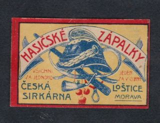 Ae Old Matchbox Label Czechoslovakia Mmmm22
