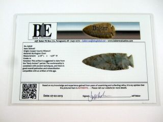 Fine 5 1/8 inch Missouri Stilwell Point with Arrowheads Artifacts 7