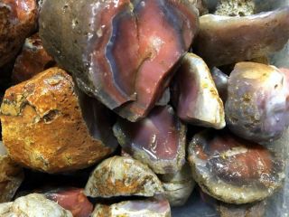 Z Swali / Swazi Rose Agate Rough Fr Mozambique,  Africa 10 Lbs