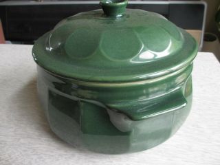 Large Williams Sonoma Emile Henry Covered Casserole Dutch Oven 5570 Green 4.  2qt