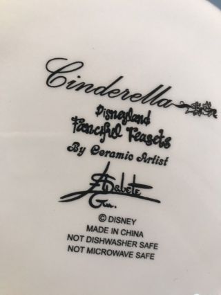 Disney Cinderella Fanciful Tea Set by Elisabete Gomes Full Set W/Dessert Plates 10