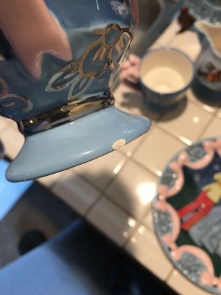 Disney Cinderella Fanciful Tea Set by Elisabete Gomes Full Set W/Dessert Plates 5