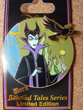 Disney Dsf Le 300 Dark Tales Villians Pin Event Maleficent