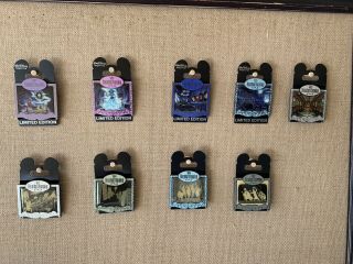 Haunted Mansion Limited Edition Pin Set