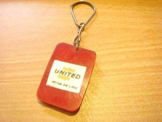 UNITED Air Lines old KeyChain Key Chain,  ring 2