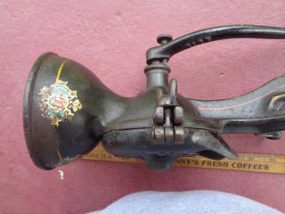 ENTERPRISE No 01 Antique Cast Iron Coffee Grinder PAINT & DECALS 5