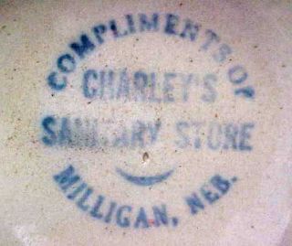 Vintage Scarce Mini Advertising Bowl Charley 
