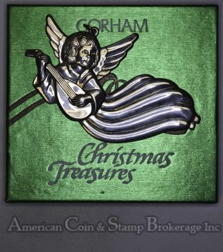 1985 Gorham Vintage Sterling Silver.  925 Christmas Ornament Angel