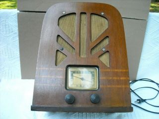 Vintage Philco Tube Radio Model 38 - 93 Tombstone