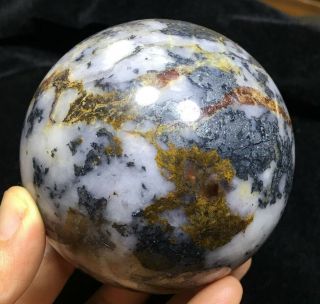 879g Wow Natural Rare Pietersite Crystal Sphere Ball Healing 215