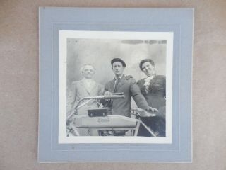 1910 Curtiss Motorcycle Cabinet Photo - Nice