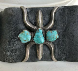 Early 20th Century Navajo Ketoh - Turquoise Cabochons 2