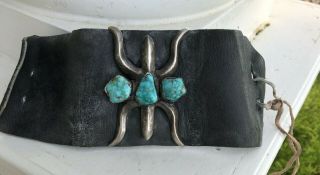 Early 20th Century Navajo Ketoh - Turquoise Cabochons 4