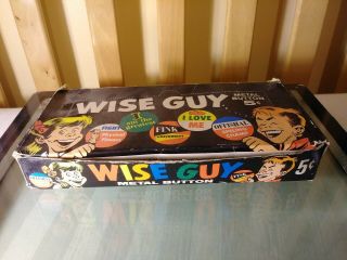 1965 Topps Wise Guy Buttons With Box Rare 24 Total Pins